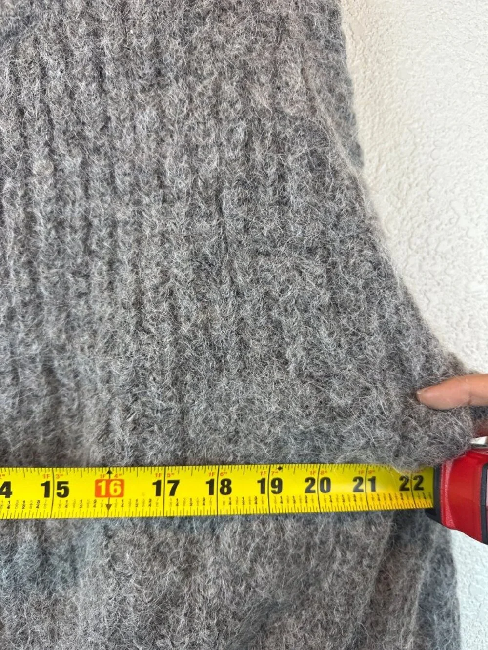 H&M Alpaca Blend Cardigan Sweater Gray Button Front Women’s Small Cozy Knit